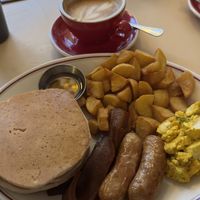 Desayuno americano #Veganuary at The Breakfast Club - Soho on Berwick St in London