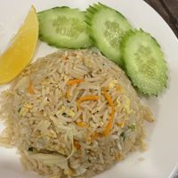 Fried rice with vegetables and egg  at Thanaphon Thai Restaurant in Tbilisi