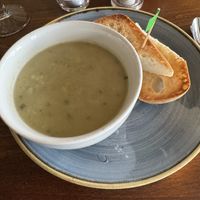 Soup of the day (leek and potatoes)  at The Melville Inn in Lasswade