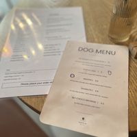 2 menus😄 at Woof & Me in Amsterdam