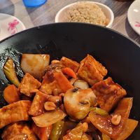 Kung Pao with tofu. There was more, but I had a few bites before taking the picture. 🙄 at Sipz Fusion Cafe - Clairemont Mesa in San Diego