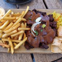 ....we forgot to ask if the mayonaise was vegan... at The Flaming Feather - Toverland in Sevenum