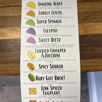 patty selection   at Likkle Patty Shop in Windsor Locks