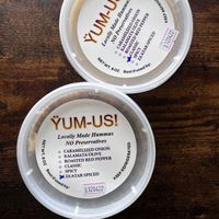 Locally made hummus-so good!  at Likkle Patty Shop in Windsor Locks