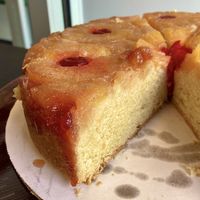 Pineapple Upside Down Cake  at Likkle Patty Shop in Windsor Locks