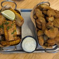 Corn Ribs , Avocado Crispy & Basilikum Mayo at Berliner Babo in Vienna