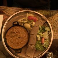 Vegan dish with Chickpeas and vegetables  at Eetcafé de Smaak van Afrika in Rotterdam
