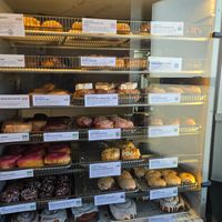 Clearly Marked Vegan Options at Starlight Doughnut Lab in Norwood