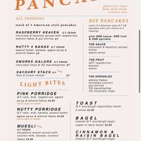 menu  at Hopefully Coffee in Shrewsbury