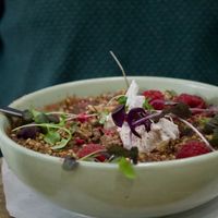 Baked berry Crumble   at Fourth Chapter in Prahran