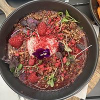 Rhubarb crumble   at Fourth Chapter in Prahran