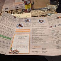 Menu- green sections marked vegan #Veganuary at Omnivore - St Denis in Montreal