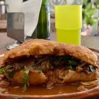 Torta ahogada  #Veganuary at VeganTaco in Guadalajara