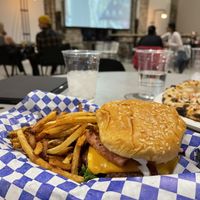 Great Western Cheeseburger and Straight cut fries  at Vuture Food in Salt Lake City