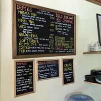 Drinks/bread menu. at Krishna's Kitchen in Pecatu