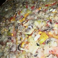 Pizza Vegan Primavera mit extra Peperoni und extra Mais.  #Veganuary at Blizzeria Minden - Maybe closed in Minden