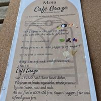 Menu at Cafe Graze - Plant Based Kitchen by Natureville in Bangalore