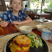 Soup and chaat at Cafe Graze - Plant Based Kitchen by Natureville in Bangalore