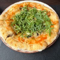 vegetarian pizza with vegan cheese  at SALT Gluten-Free House in Split