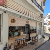 Outside at Veganato in Crete