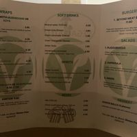Menu  at Veganato in Crete