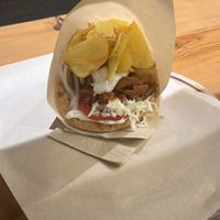 Traditional with potatoes   at Veganato in Crete