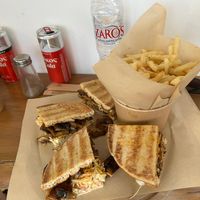 Mushroom gyros  at Veganato in Crete