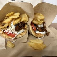 Traditional gyro  at Veganato in Crete