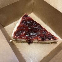 Plum cheesecake :))))  at Veganato in Crete