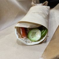 Basic falafel wrap   at Veganato in Crete