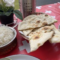 Rice and Naan   at Delhi Darbar Indian Restaurant in Interlaken