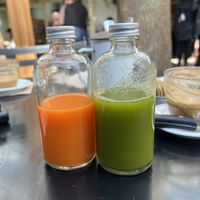 Fresh juices  at Pandaria Rosetta in Mexico City