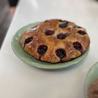 Blueberry focaccia   at Pandaria Rosetta in Mexico City