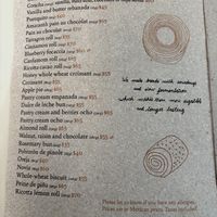 Items marked with the little leave after the price are vegan. There’s another page with vegan cookies which I didn’t take a photo of    at Pandaria Rosetta in Mexico City