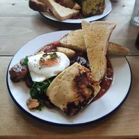 Vegetarian breakfast at The Crafty Egg in Bristol