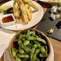 Edamame & tempura vegetables  at Kaizen in Raunheim