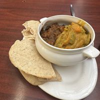 Naan, curry & Dahl   at Revite Café in Motueka