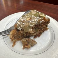 Vegan carrot cakee  at Revite Café in Motueka