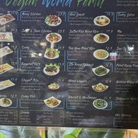 July 2025 menu  at Vegan World  in Northbridge