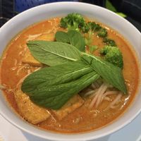 Tofu curry laksa   at Vegan World  in Northbridge