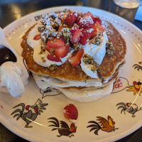 Vegan pancakes - 2023 summer special at Breakfast Republic - Scripps Ranch in San Diego