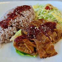 Triple Mushroom Treasure Roll Rice at Water Drop Teahouse 滴水坊 in Northeast Singapore