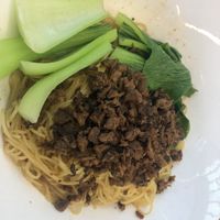 Sui yuan noodles ( mushroom noodles no soup) at Water Drop Teahouse 滴水坊 in Northeast Singapore