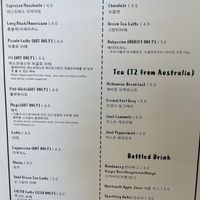 Drinks menu at Lucyd - 루시드 in Seoul