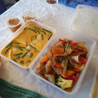 Panang Curry, Pad Kee Mao at Siam Station in Geelong