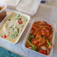 Green Curry, Satay Stir FRy at Siam Station in Geelong