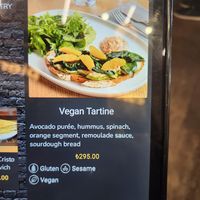 Vegan tartine on menu at IST - Tickerdaze in Istanbul