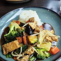 Vegetables with tofu at Wok-In in Fuessen