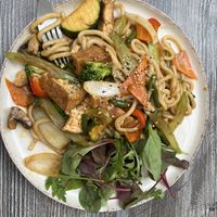 Udon-Teller mit Tofu in Vegan   at Wok-In in Fuessen