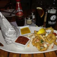 Vegan fish 'n chips. at Van Loon in Berlin